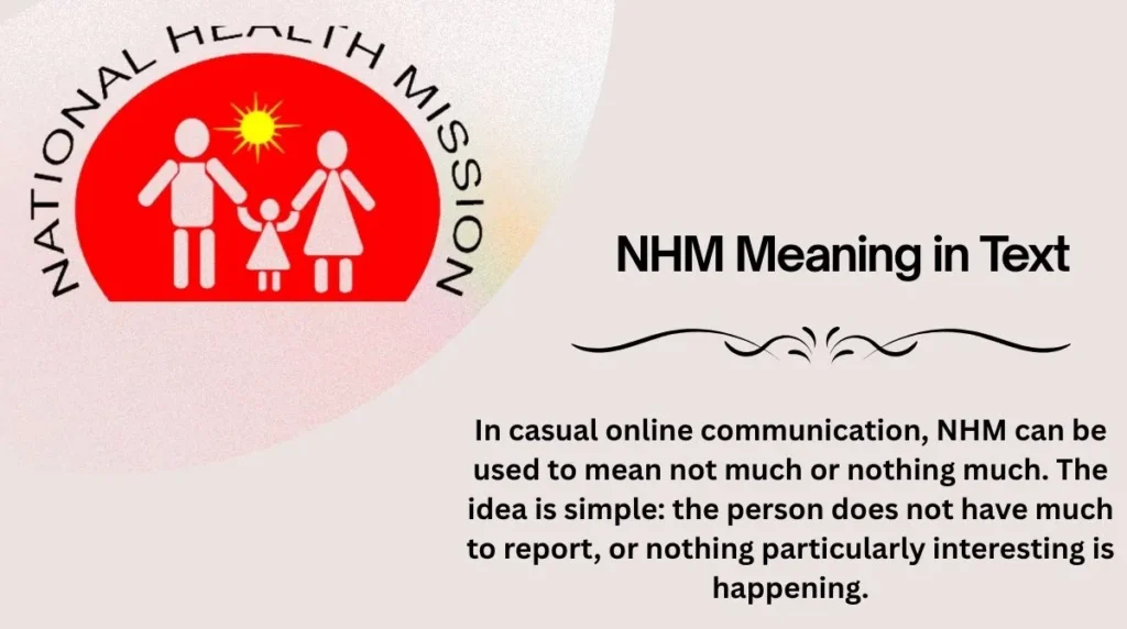 NHM Meaning in Text