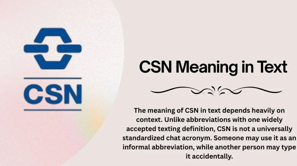 CSN Meaning in Text
