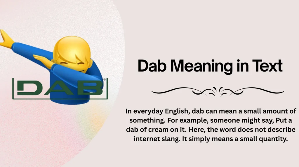 Dab Meaning in Text