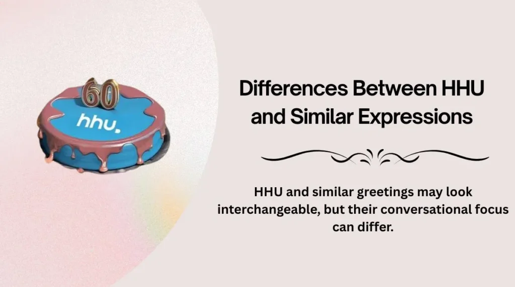 Differences Between HHU and Similar Expressions