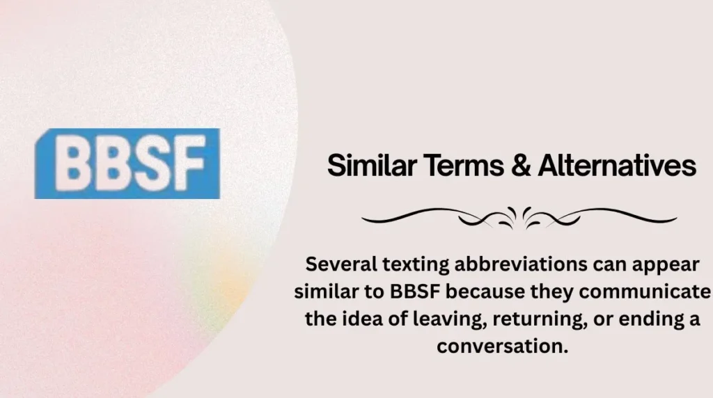Similar Terms & Alternatives