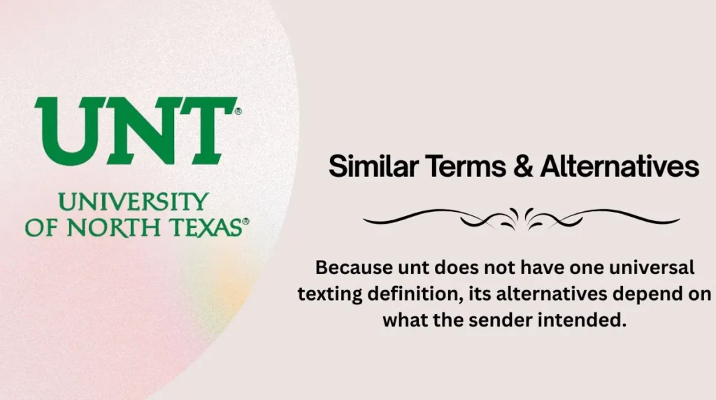 Similar Terms & Alternatives