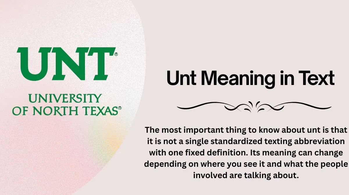 Unt Meaning in Text