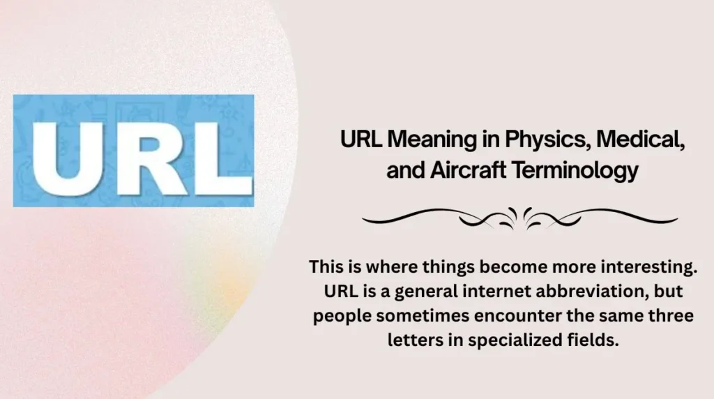 URL Meaning in Physics, Medical, and Aircraft Terminology